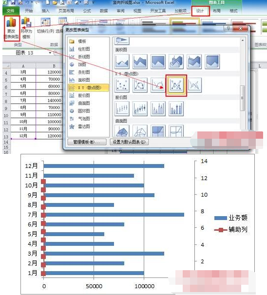 excel折线图怎么做
