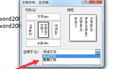 word如何调整文字的方向