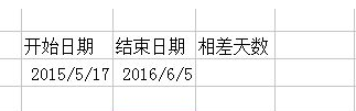 excel表格中如何计算两个日期之间的天数？