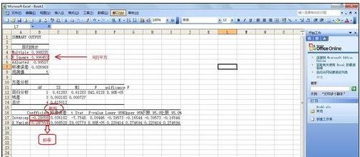 excel线性回归的制作教程