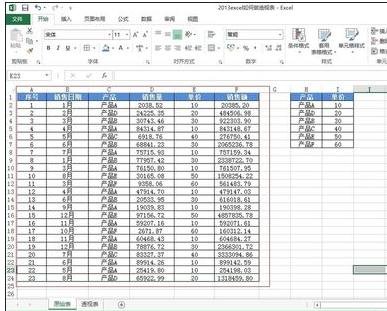excel数据透视表的制作方法