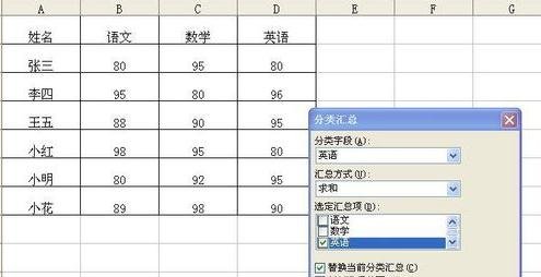 excel分类汇总使用方法