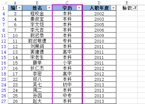 怎么在excel中使用反向选择_在excel中使用反向选择的方法教程