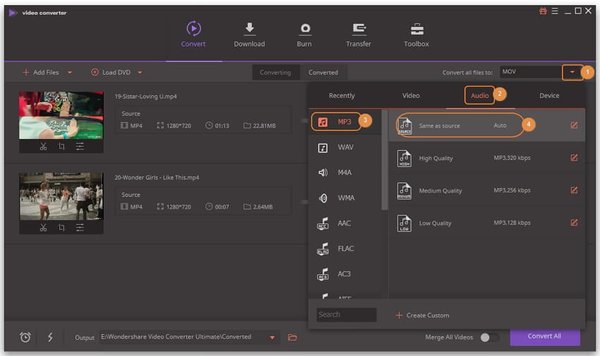 如何将MP4文件转换为MP3格式？万兴优转帮你轻松完成转换