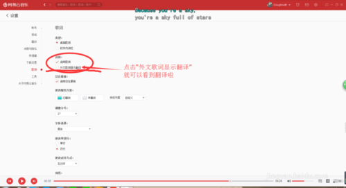 网易云音乐电脑版怎么显示中文翻译