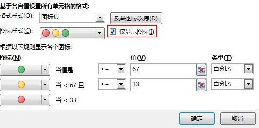 excel怎么用红绿图标来标记员工完成情况