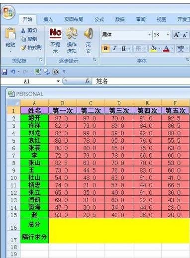 excel隔列求和的方法