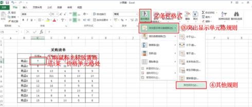 excel条件格式最大值或最小值显示红色