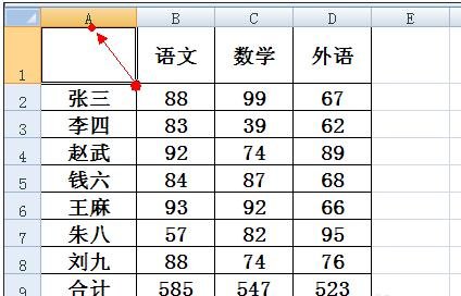 excel中制作复杂斜线表头的教程