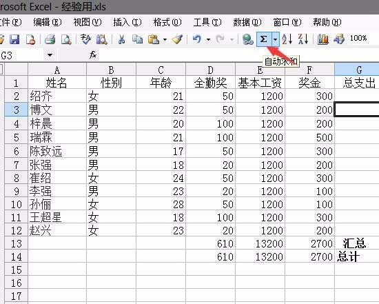 Excel计算员工工资