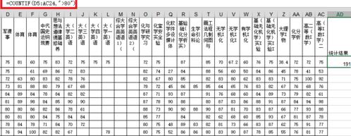excel怎么统计某一范围数值