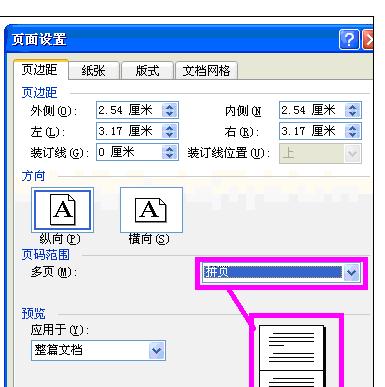 Word中2003版进行设置页面设置的操作方法