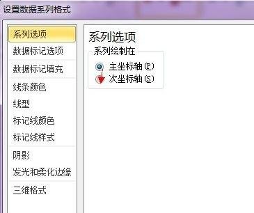 excel设置主次坐标轴的方法