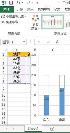 excel制作柱形图的方法