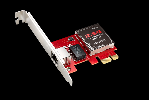 老台机开新花：华硕发布2.5千兆网卡 小得不可思议