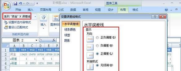 excel中怎么根据现有表格数据来制作阶梯图