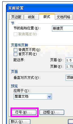 Word中2003版进行设置页面设置的操作方法