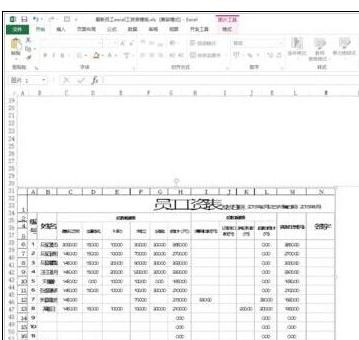 Excel中进行复制表格带有行列标题的操作