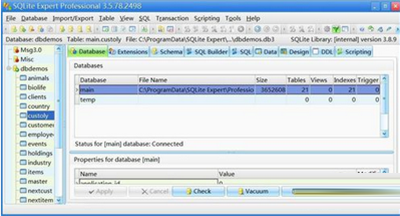 sqlite