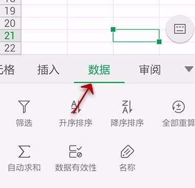 如何使用手机wps表格筛选数据