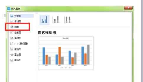 wps文字怎样添加饼状图