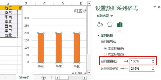 excel怎么制作柱形目标进度图