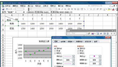 excel插入折线图的教程