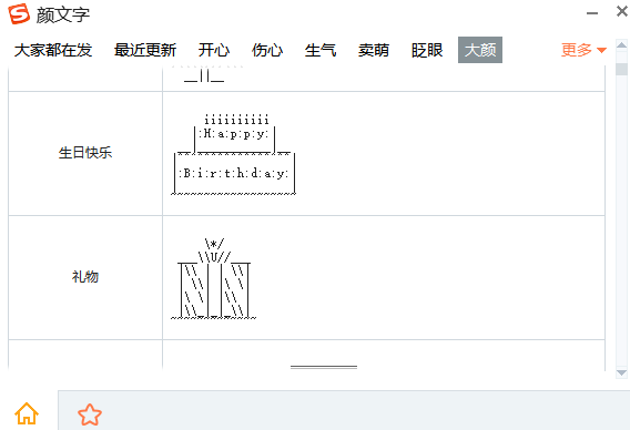 电脑版搜狗拼音输入法字符画以及符号大全介绍