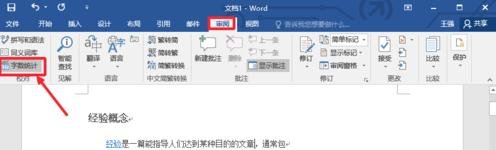 怎么用Word2017统计字数_word2017怎么统计字数