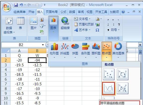 excel绘画散点图的教程