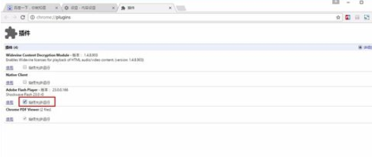 chrome谷歌浏览器怎么开启flash插件？
