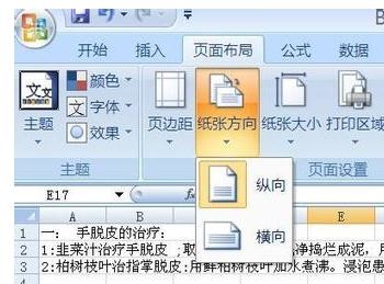 Office excel怎么设置页面纸张的打印方向