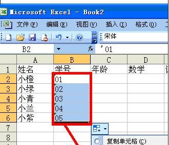 excel数据填充功能的使用教程