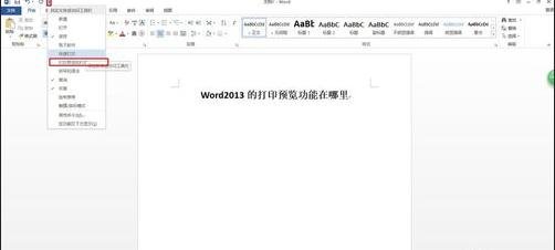 word咋么查看打印预览