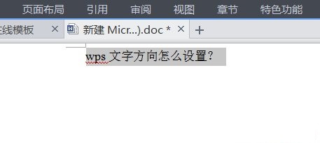 wps文字方向怎么设置？wps文字方向竖向？