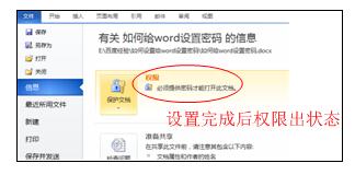 Word中2010版进行给文档设置密码的操作技巧