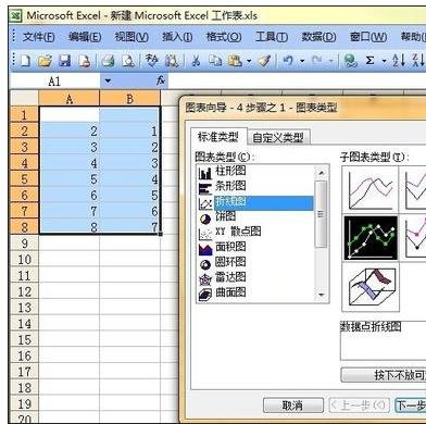 excel表格制作多条曲线的曲线图教程