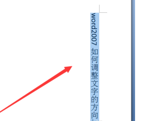 word如何调整文字的方向