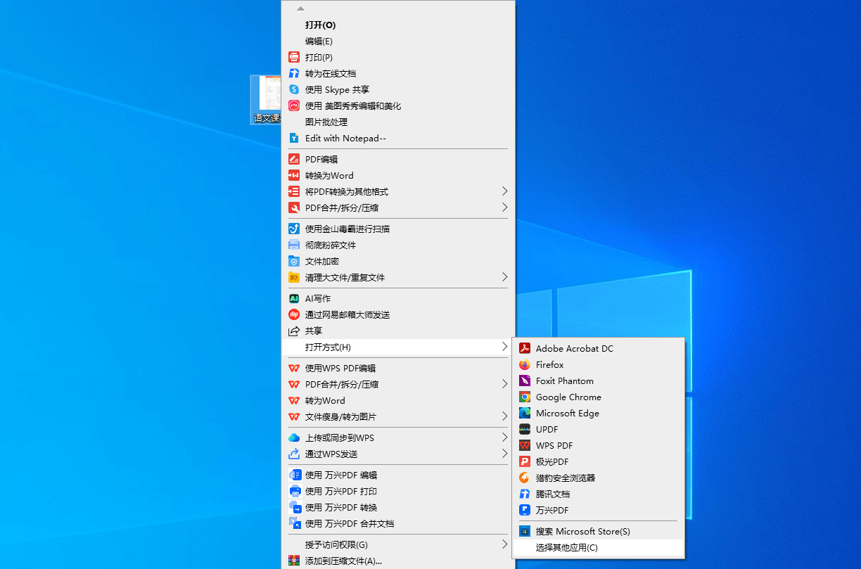 PDF文档打开方式