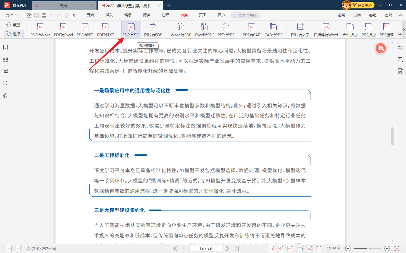 PDF转图像功能